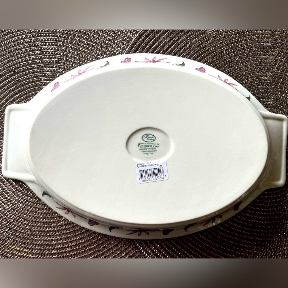 Portmeirion Botanic Garden oval gratin dish. 12.5” x 8”. NWT❣️ - Picture 4 of 7